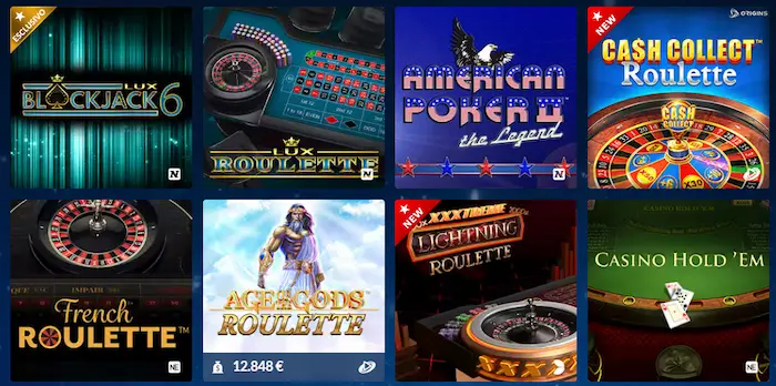 StarVegas Casino games